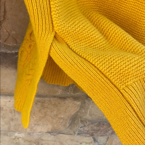 Madewell 🌺 Gold Cable Knit Sweater Sz XS - Picture 5 of 7